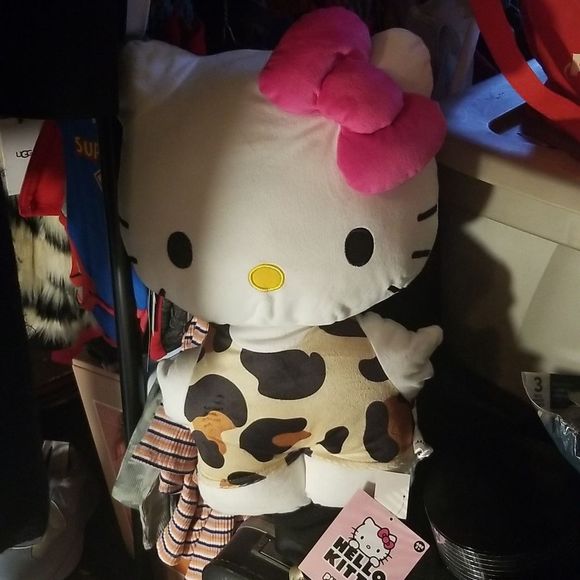 Rare Jungle Hello Kitty Plush Pillow Buddy New with Tags - Picture 3 of 17